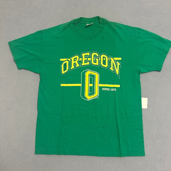Hanes Other - Vintage Oregon Ducks Green T Shirt Mens XLarge Hanes Heavyweight Football